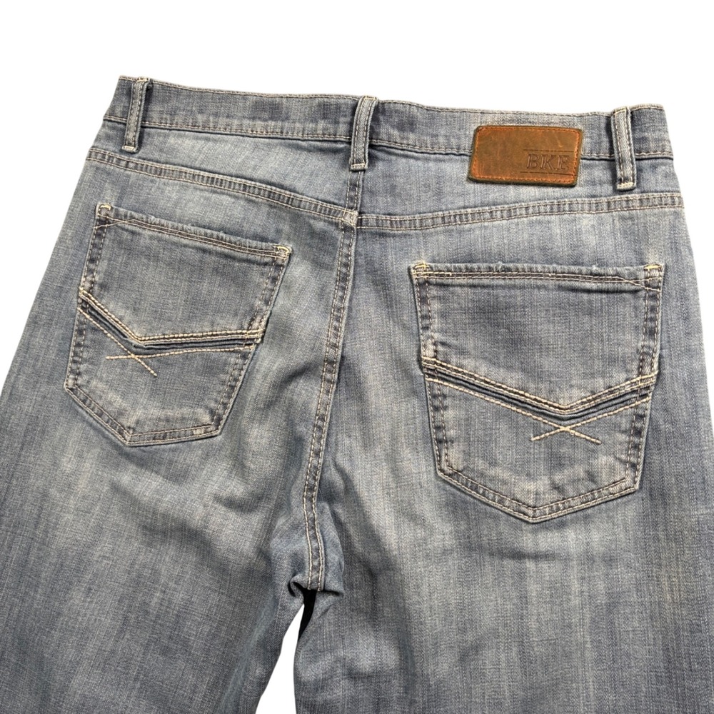 BKE Tyler Bootcut Jeans Men's 34x32.5 Y2K Western Faded Stretch Denim